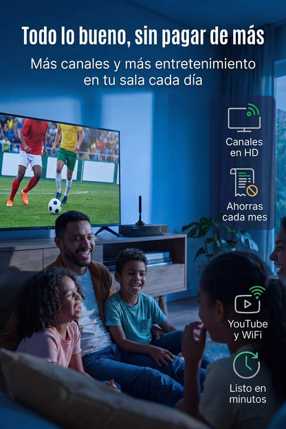 Decodificador TDT HD — Receptor de TV Digital (DVB-T2)