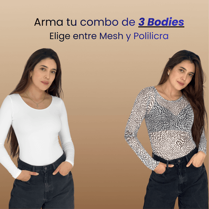 3 Bodies Manga Larga | TALLA UNICA         $119.900,00