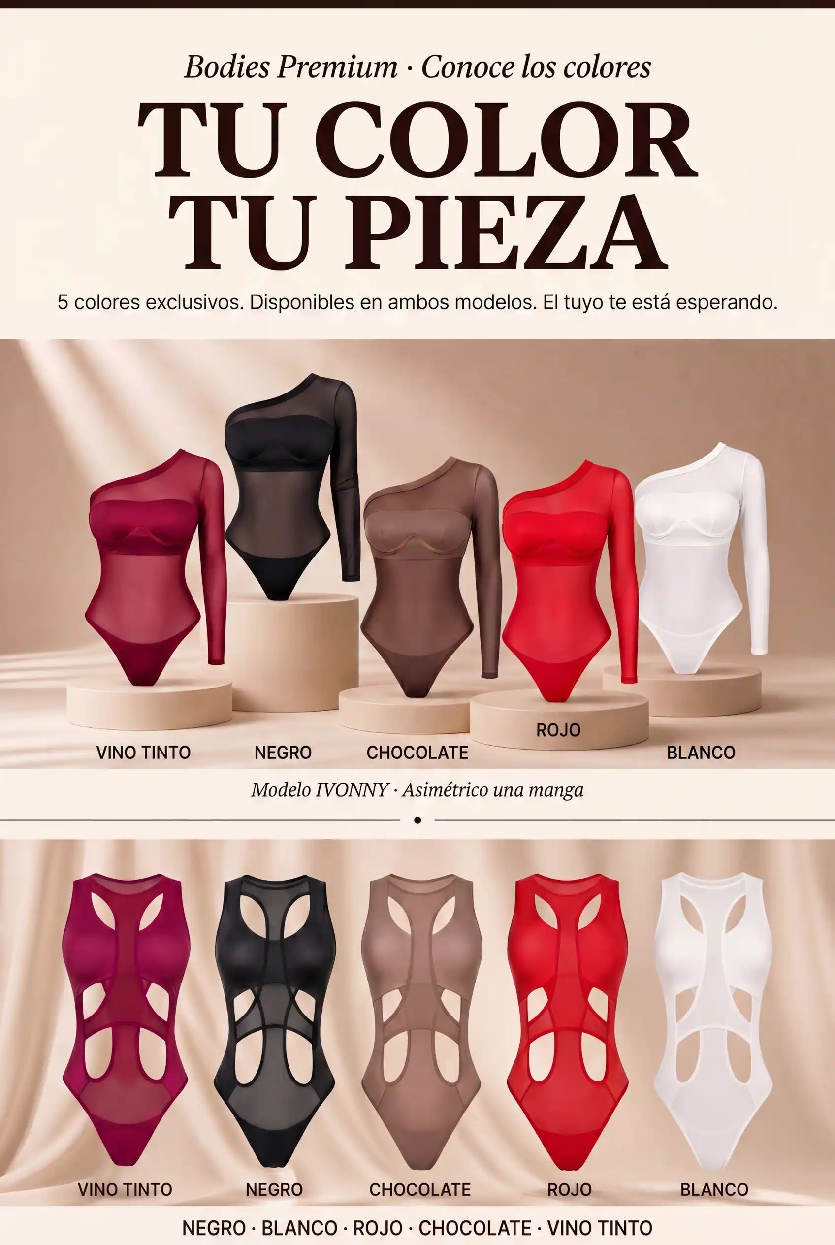 Bodies Premium - Tu color tu pieza 5 colores