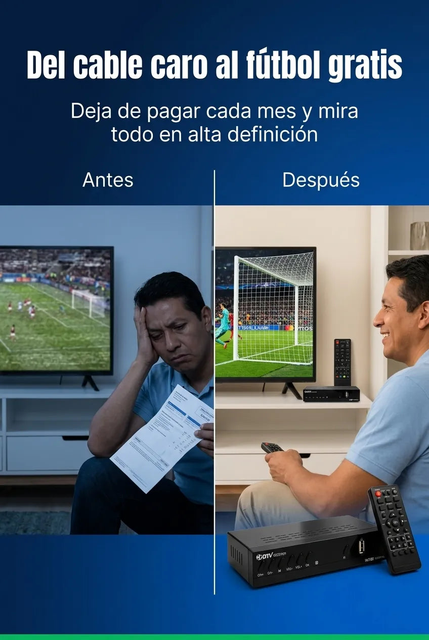 Del cable caro al futbol gratis
